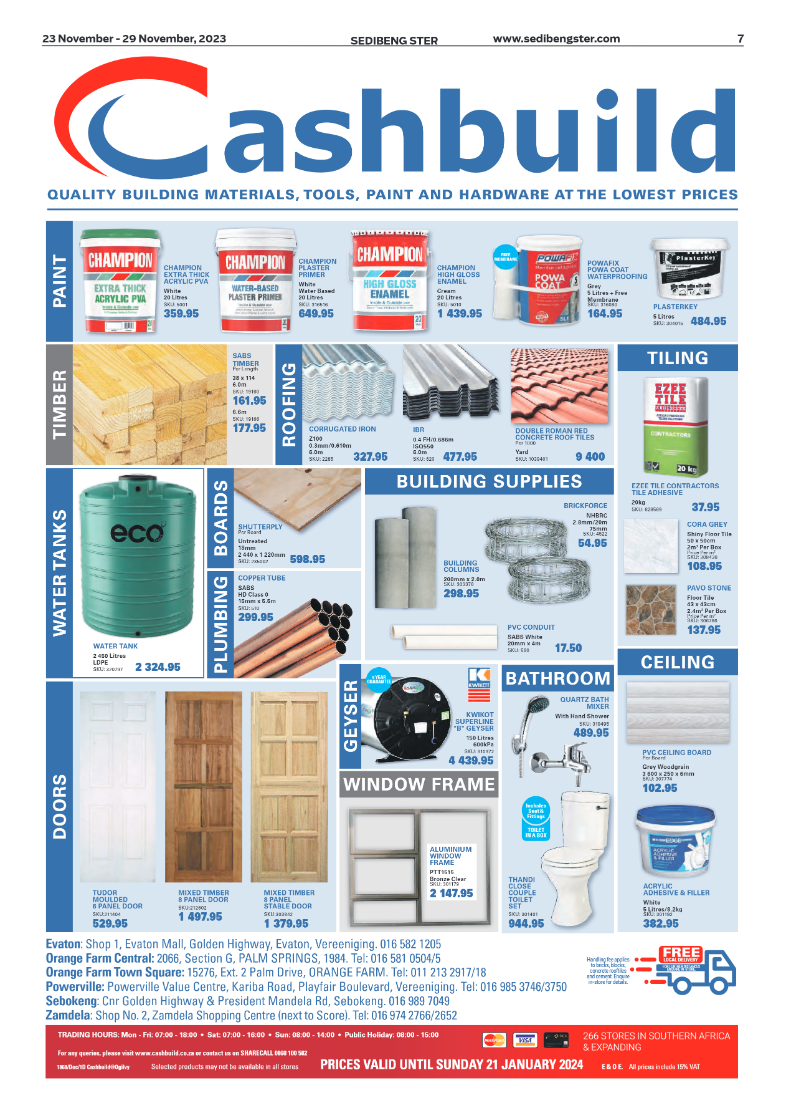 Sedibeng ster 23 November – 29 November, 2023 page 7
