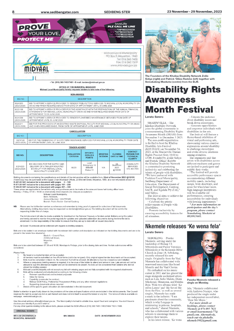 Sedibeng ster 23 November – 29 November, 2023 page 8