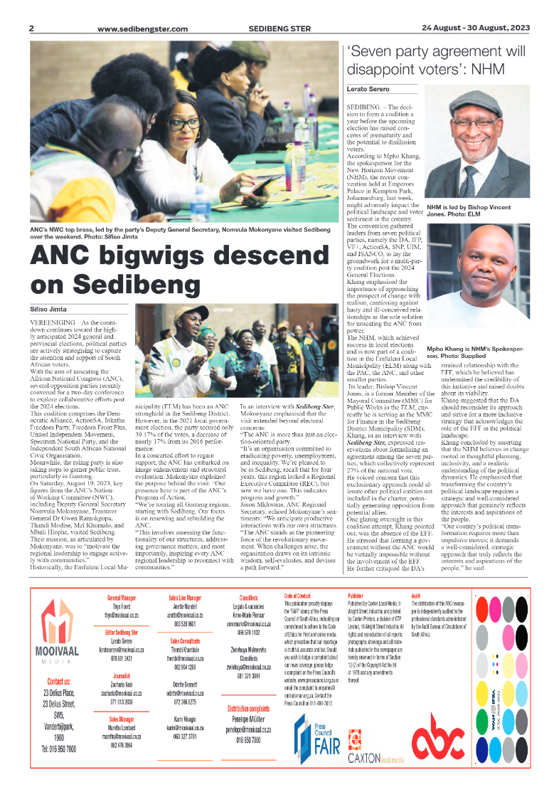 Sedibeng ster 24 August – 30 August, 2023 page 2