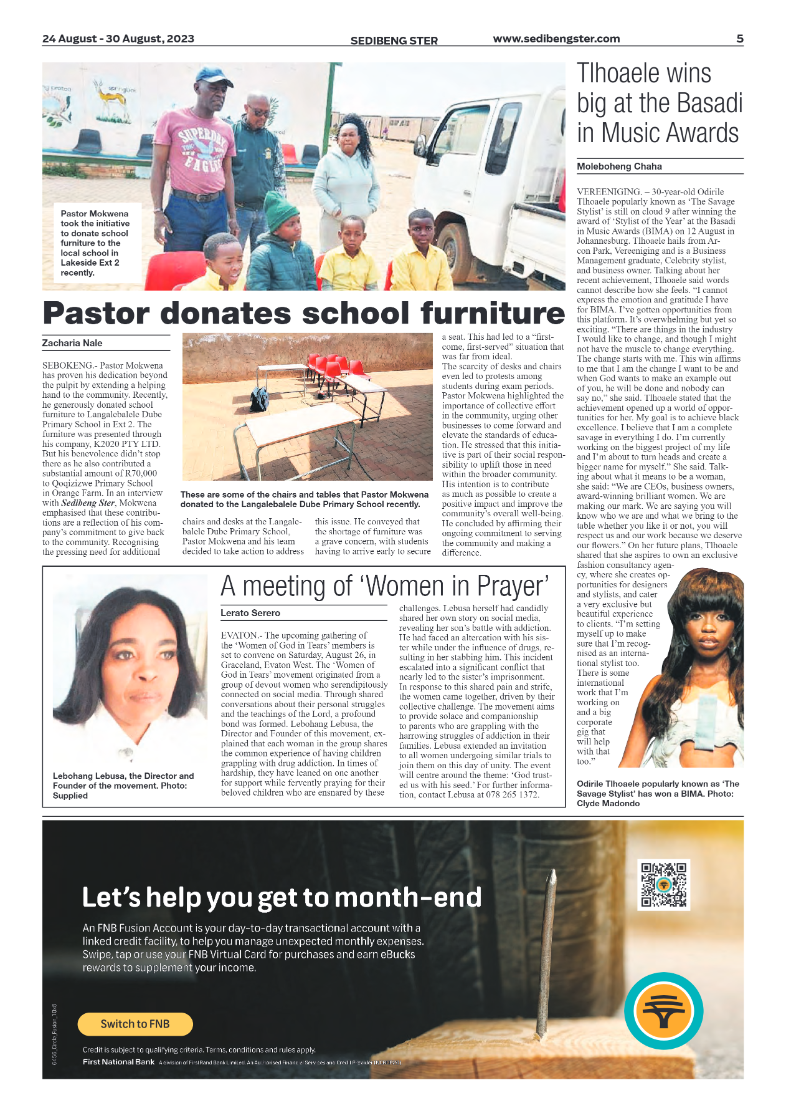 Sedibeng ster 24 August – 30 August, 2023 page 5