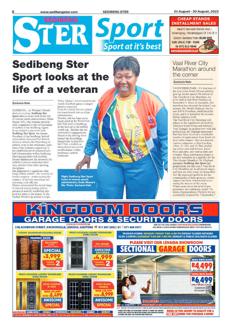 Sedibeng ster 24 August – 30 August, 2023 page 8