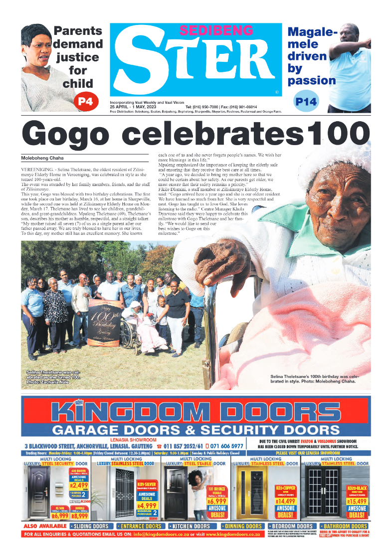 Sedibeng ster 25 Apr – 1 May, 2023 page 1