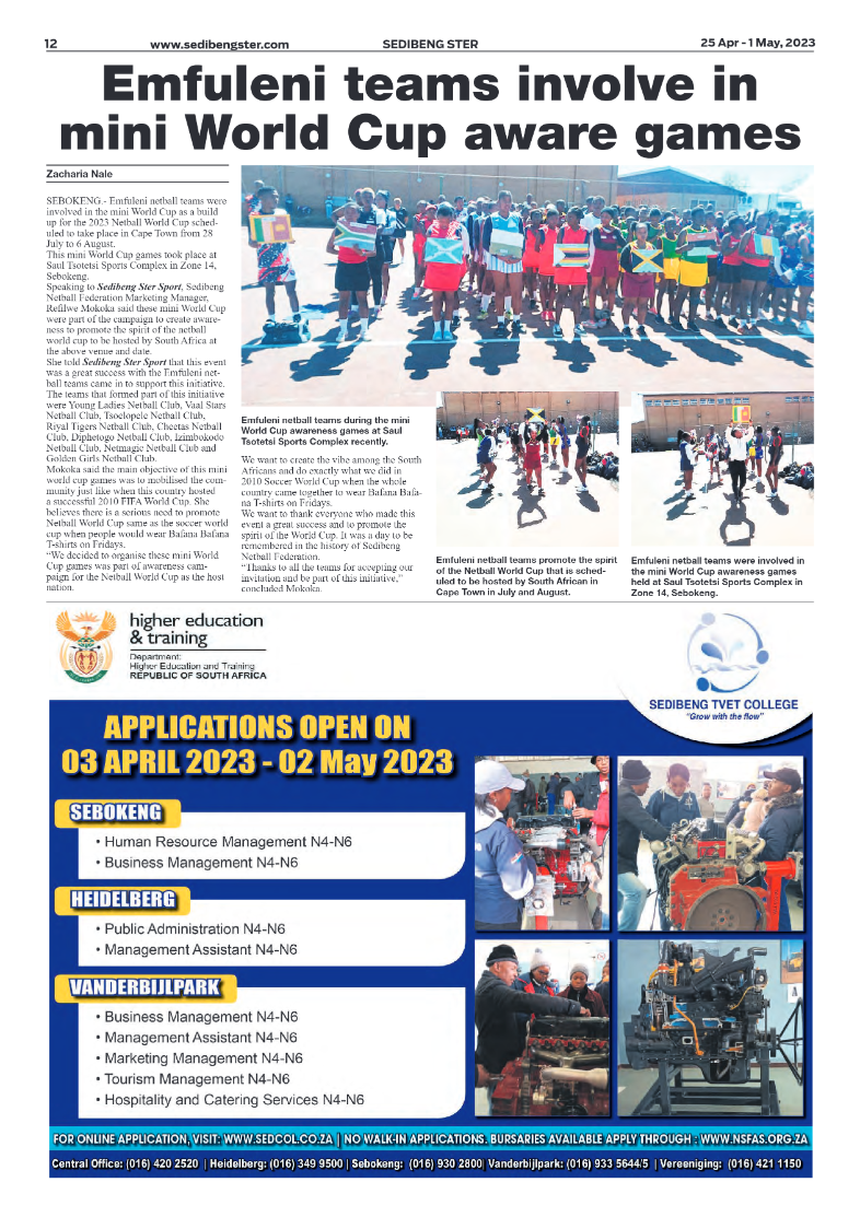 Sedibeng ster 25 Apr – 1 May, 2023 page 12