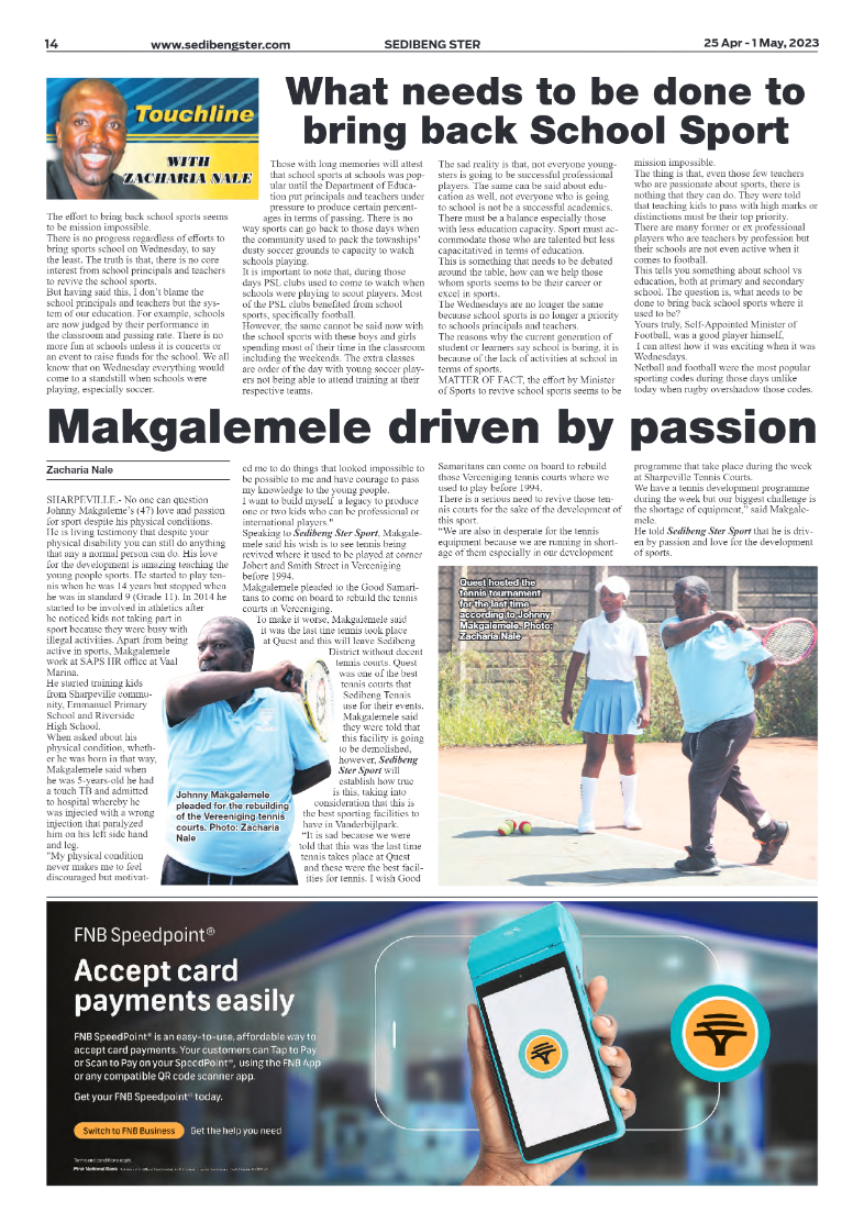 Sedibeng ster 25 Apr – 1 May, 2023 page 14