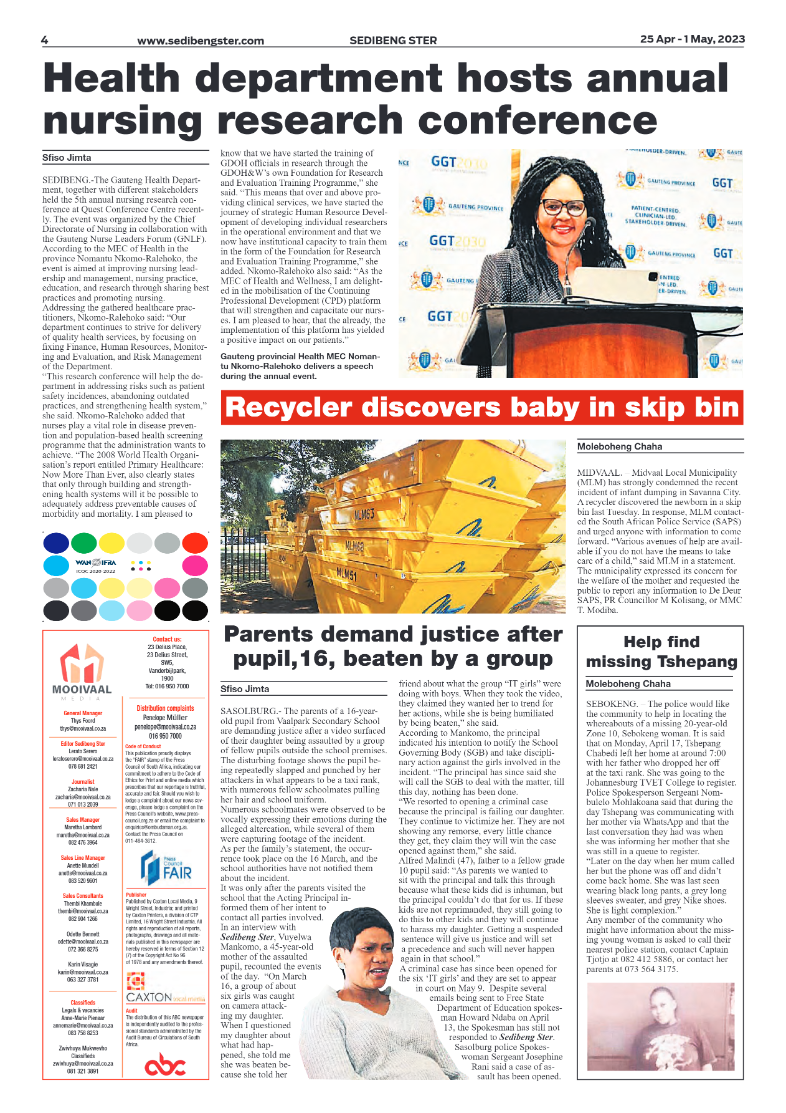 Sedibeng ster 25 Apr – 1 May, 2023 page 4