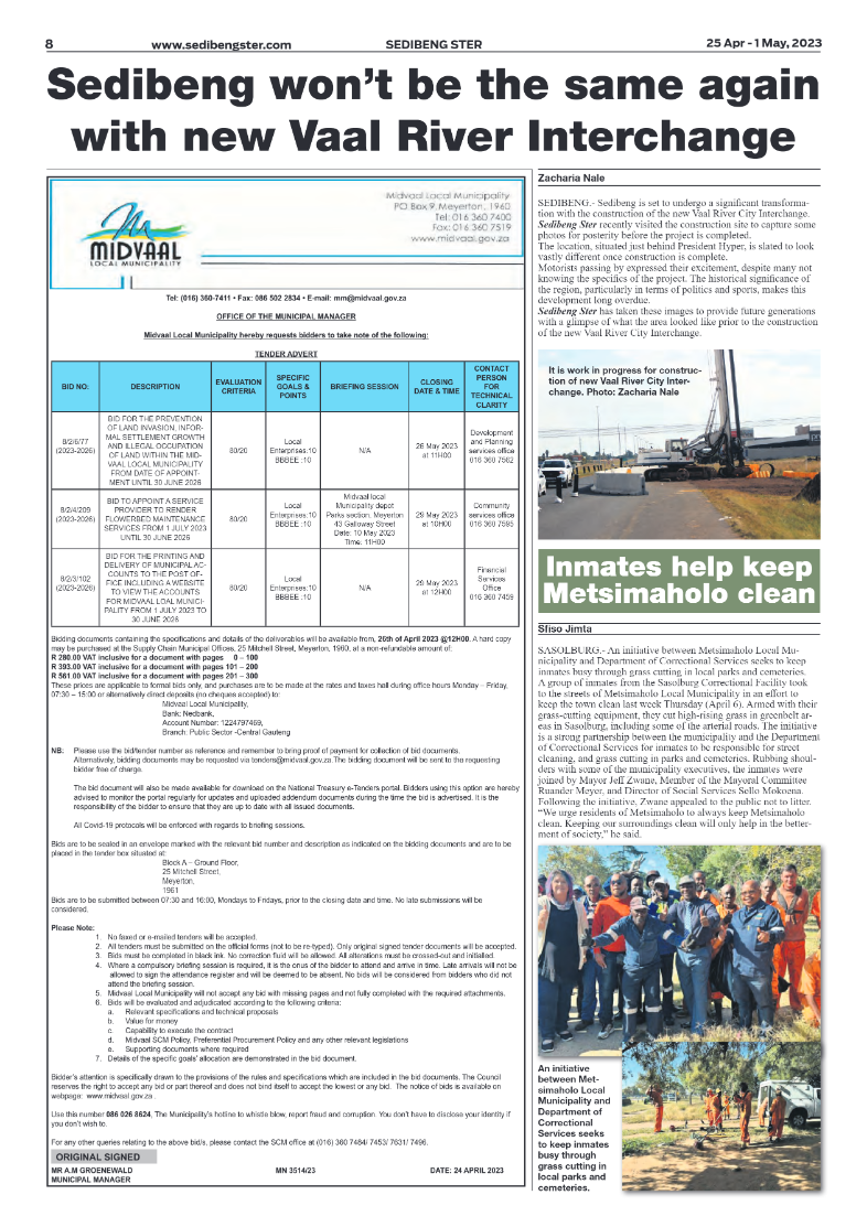 Sedibeng ster 25 Apr – 1 May, 2023 page 8
