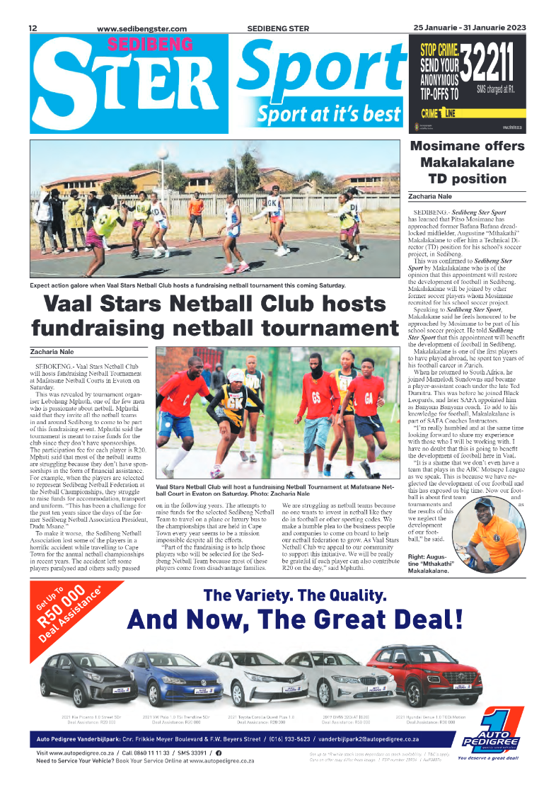 Sedibeng ster 25 January – 31 January 2023 page 12