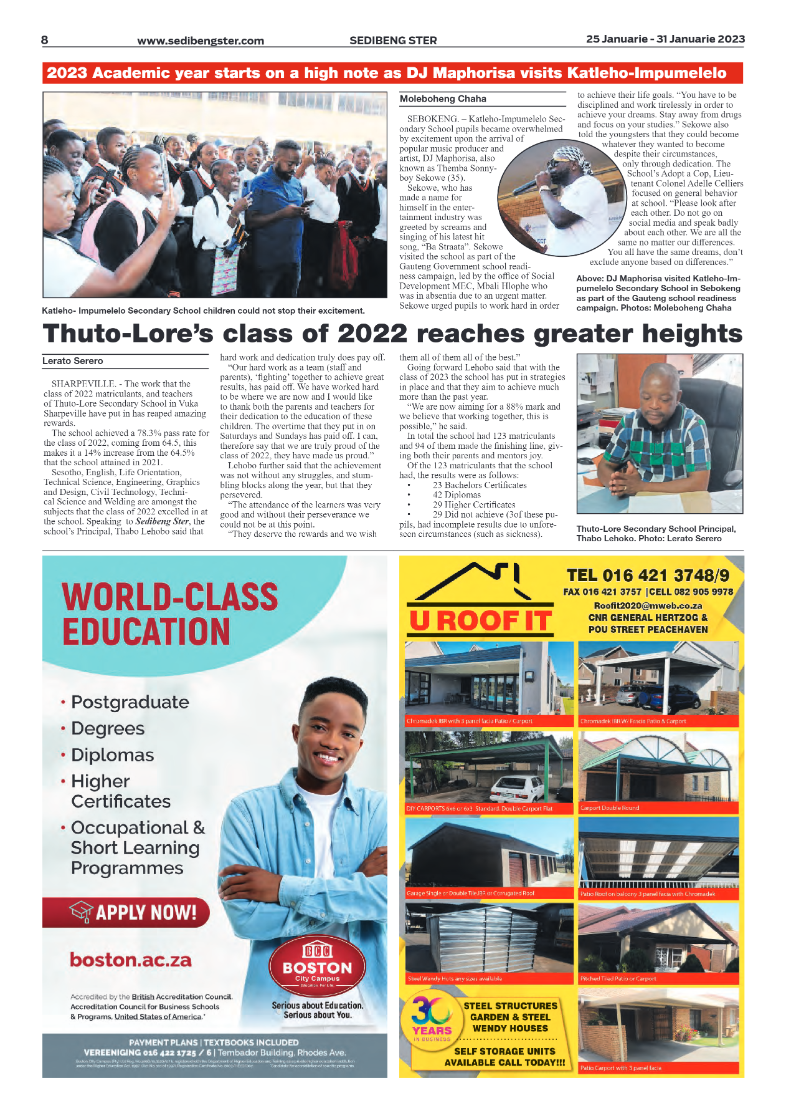 Sedibeng ster 25 January – 31 January 2023 page 8