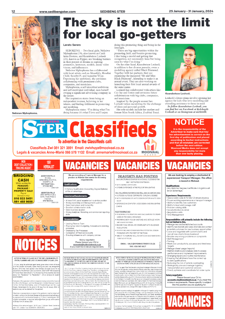 Sedibeng ster 25 January – 31 January, 2024 page 13