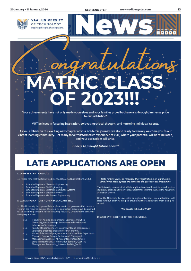 Sedibeng ster 25 January – 31 January, 2024 page 14