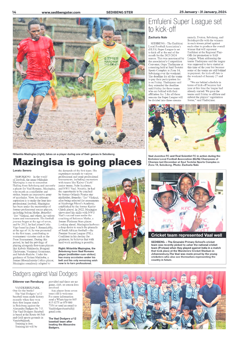Sedibeng ster 25 January – 31 January, 2024 page 15