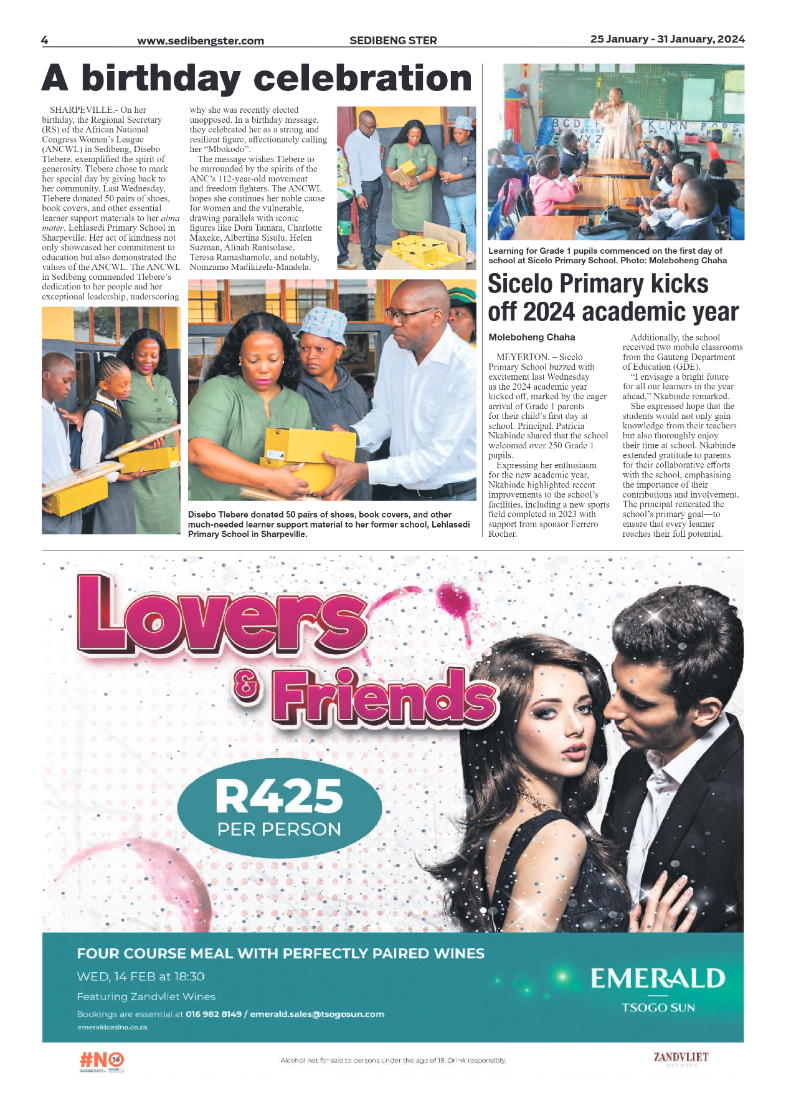 Sedibeng ster 25 January – 31 January, 2024 page 4