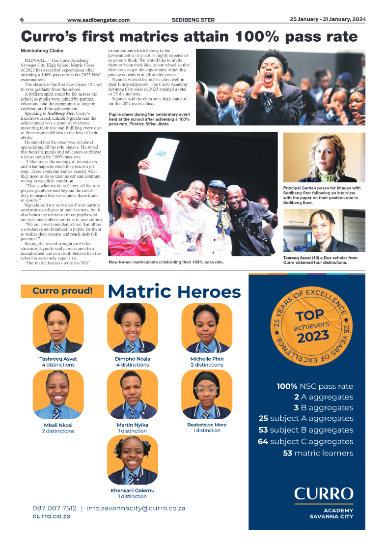 Sedibeng ster 25 January – 31 January, 2024 page 6