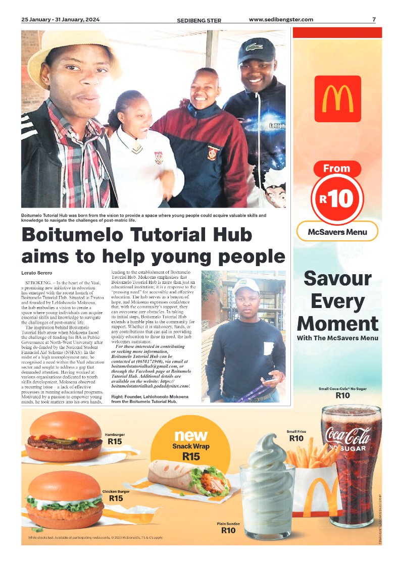 Sedibeng ster 25 January – 31 January, 2024 page 7