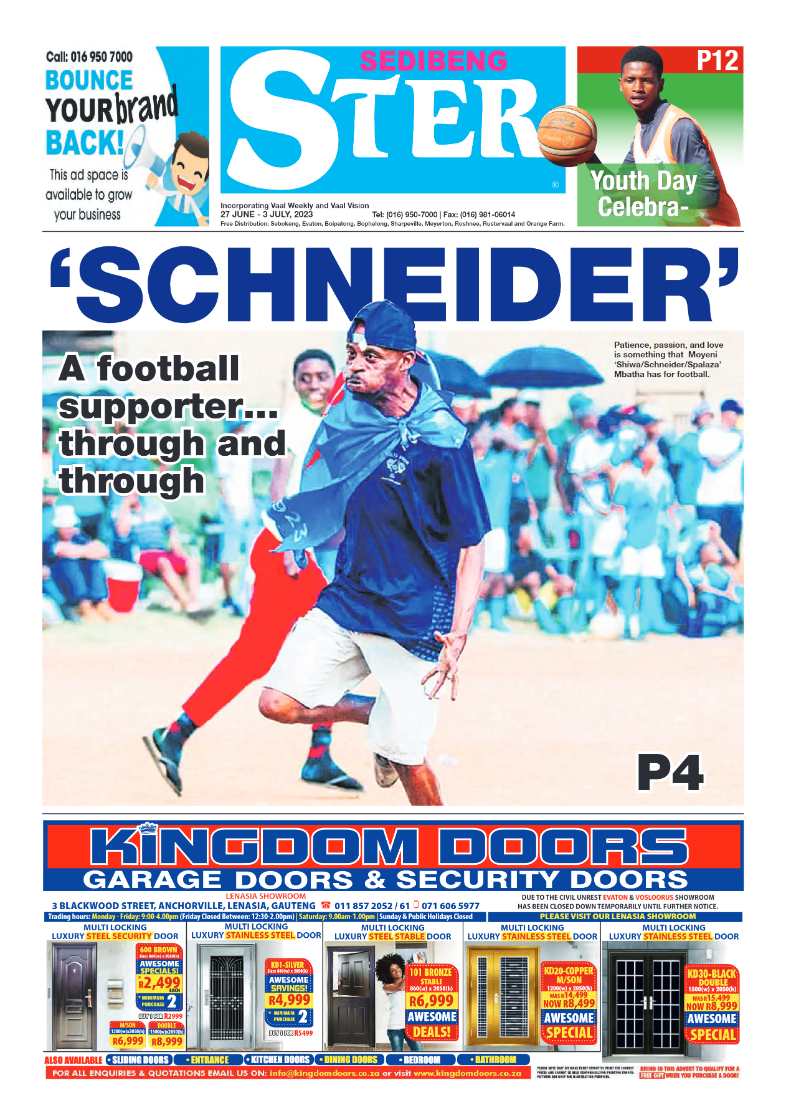 Sedibeng ster 27 June – 3 July, 2023 page 1