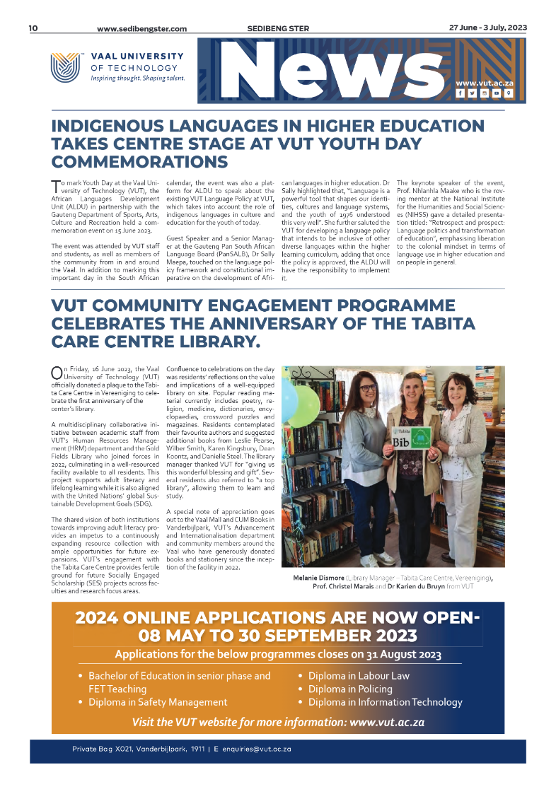 Sedibeng ster 27 June – 3 July, 2023 page 11