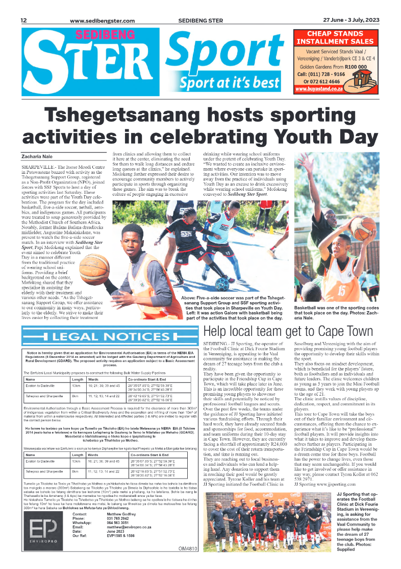 Sedibeng ster 27 June – 3 July, 2023 page 12
