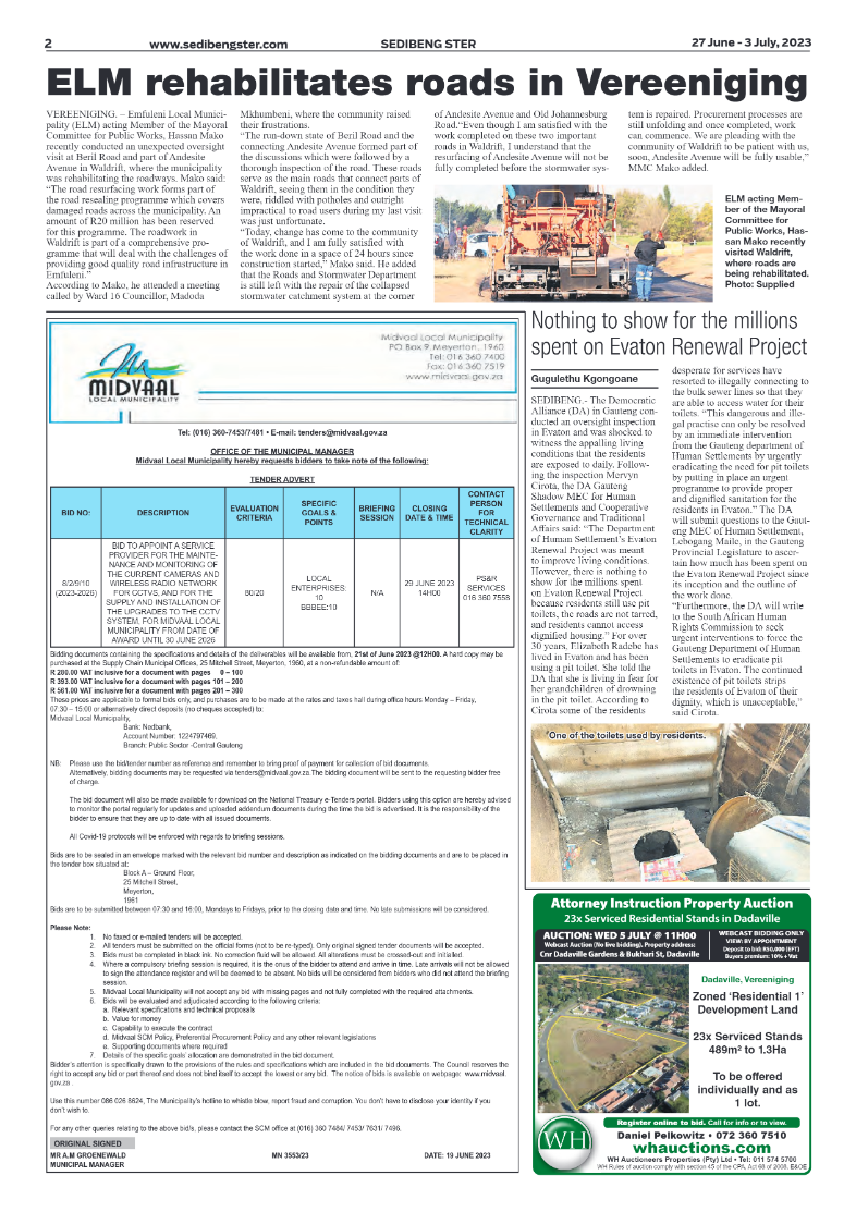 Sedibeng ster 27 June – 3 July, 2023 page 2