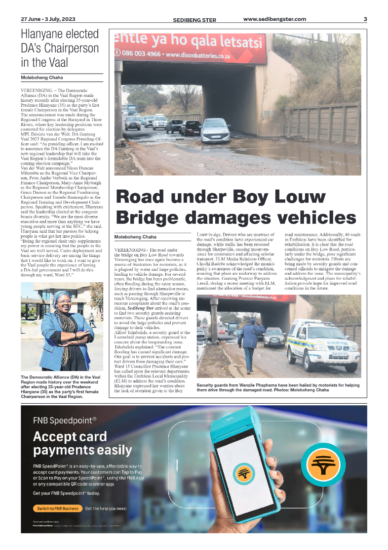 Sedibeng ster 27 June – 3 July, 2023 page 3