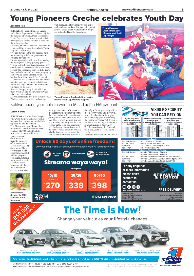 Sedibeng ster 27 June – 3 July, 2023 page 5