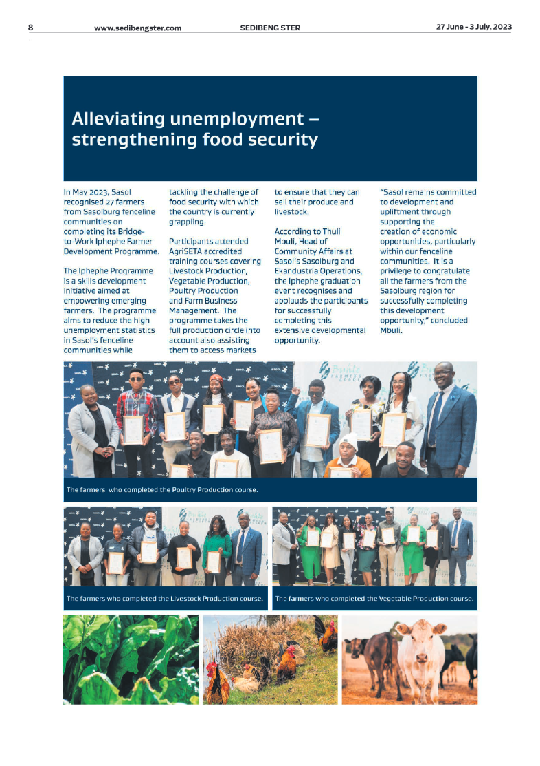 Sedibeng ster 27 June – 3 July, 2023 page 8