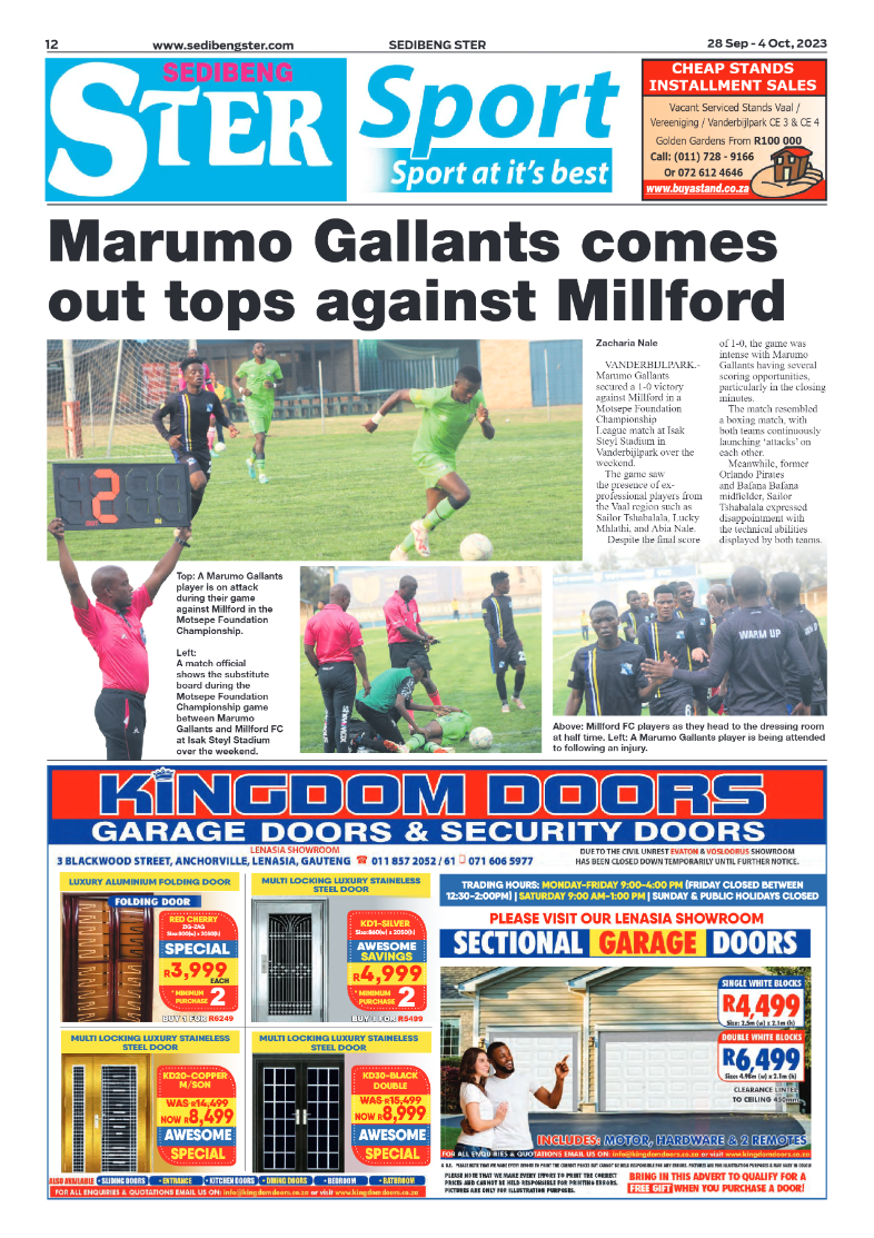 Sedibeng ster 28 Sep – 4 Oct, 2023 page 12