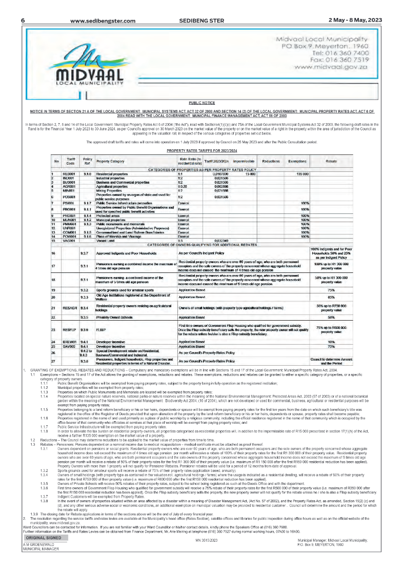 Sedibeng ster 2 May – 8 May, 2023 page 5