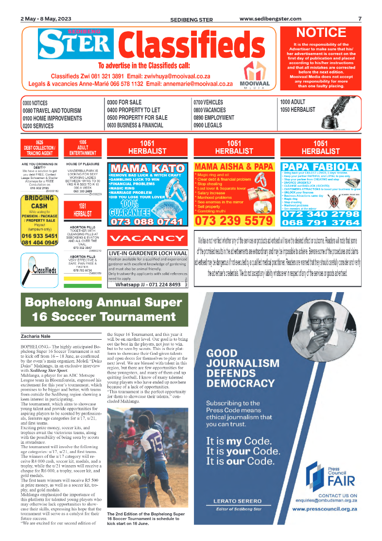 Sedibeng ster 2 May – 8 May, 2023 page 6