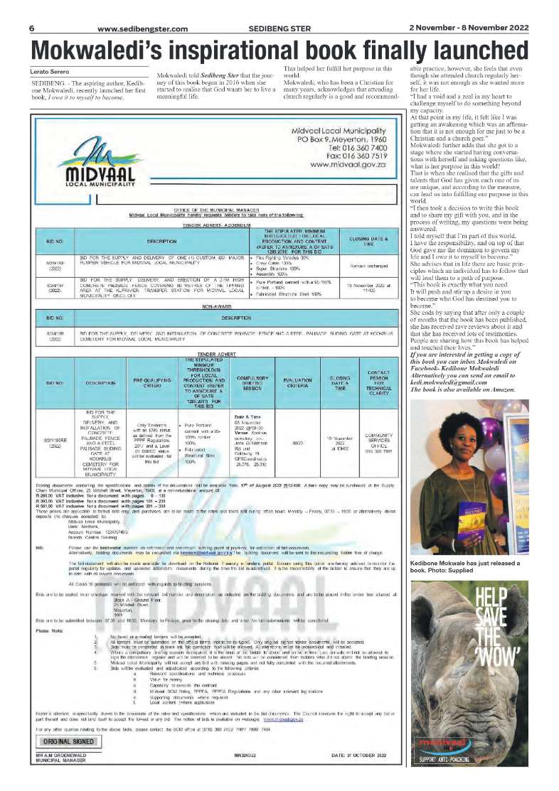 Sedibeng ster 2 November – 8 November 2022 page 6