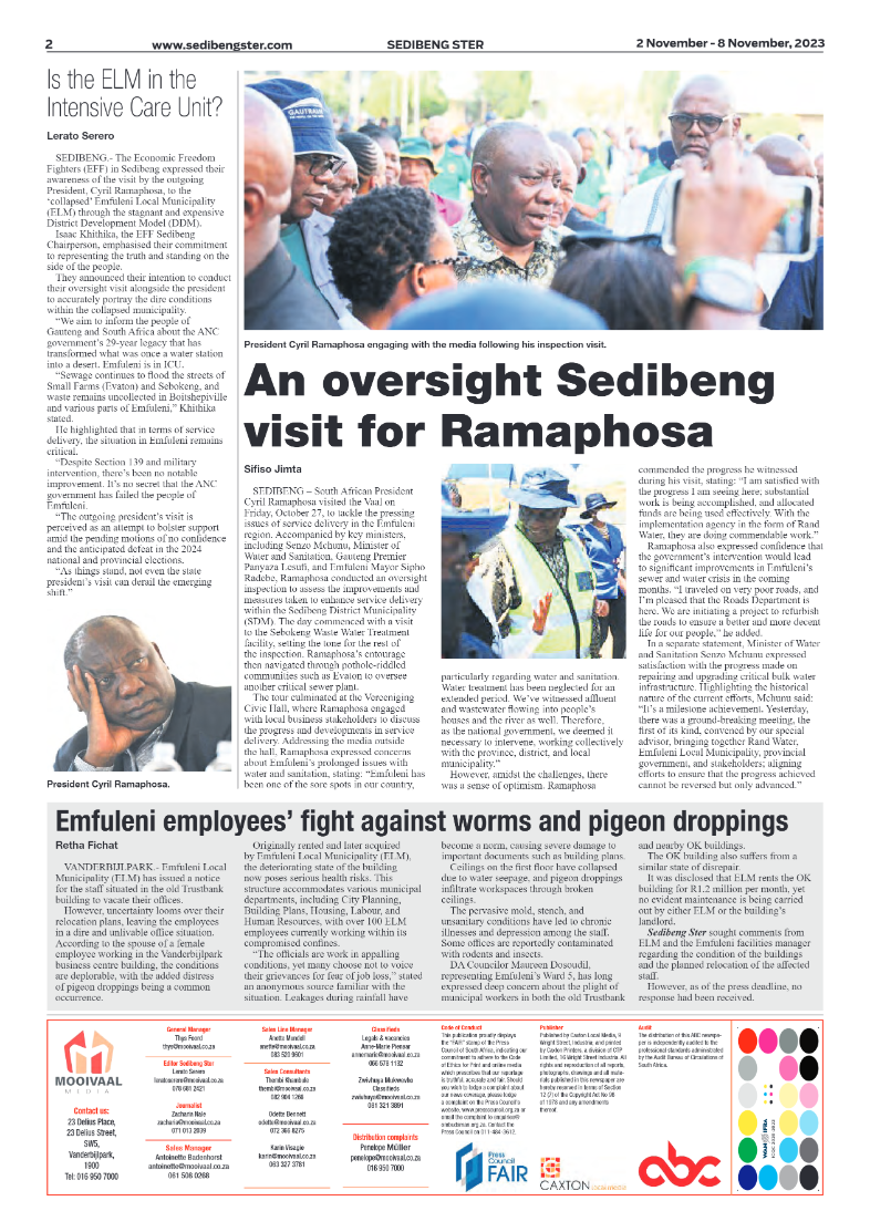 Sedibeng ster 2 November – 8 November, 2023 page 2