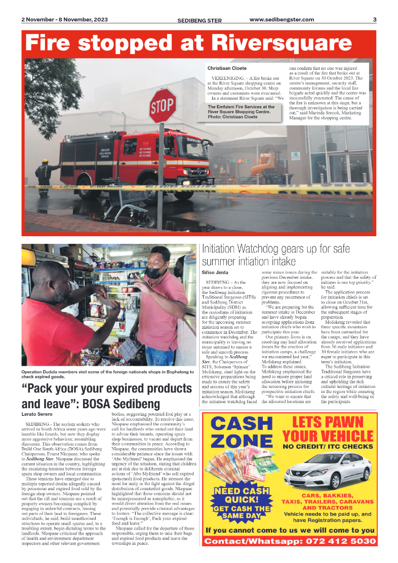 Sedibeng ster 2 November – 8 November, 2023 page 3