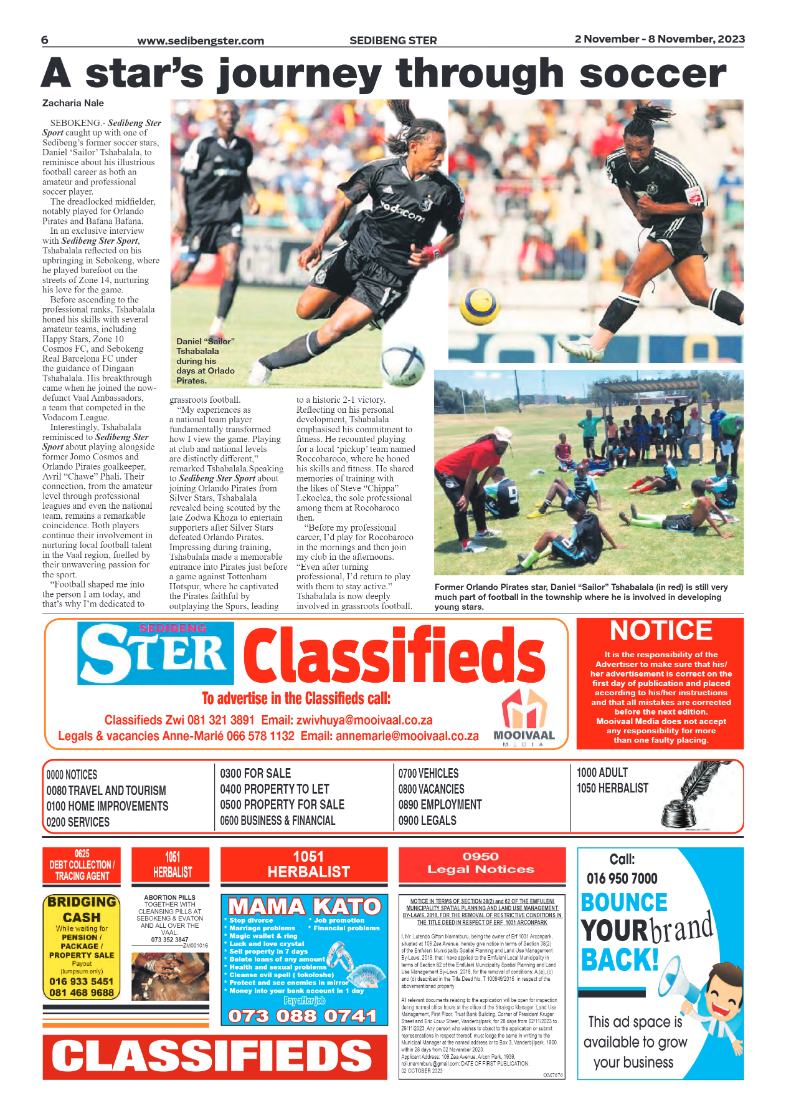 Sedibeng ster 2 November – 8 November, 2023 page 6