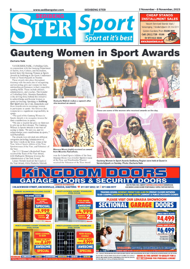Sedibeng ster 2 November – 8 November, 2023 page 8
