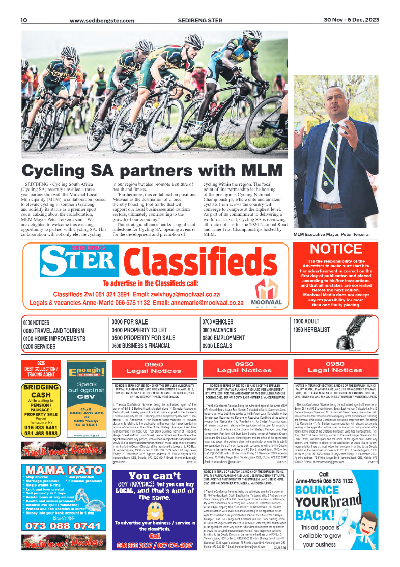 Sedibeng ster 30 Nov – 6 Dec, 2023 page 11