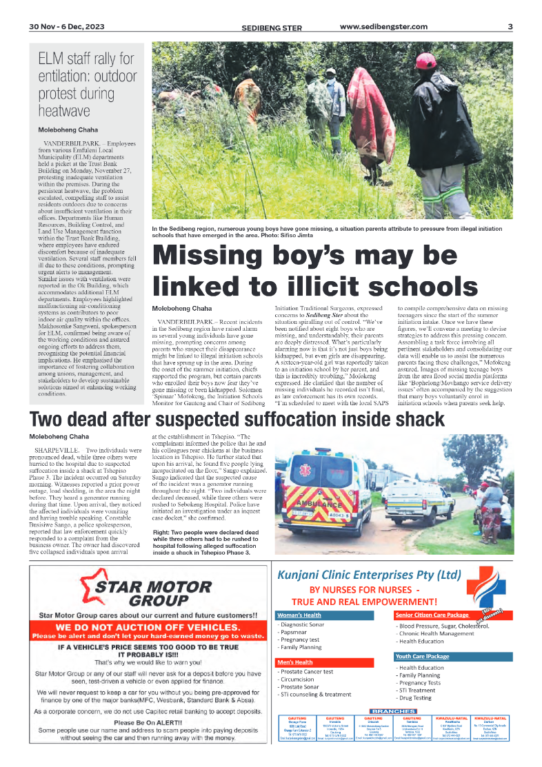 Sedibeng ster 30 Nov – 6 Dec, 2023 page 3