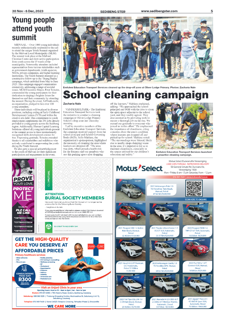 Sedibeng ster 30 Nov – 6 Dec, 2023 page 5