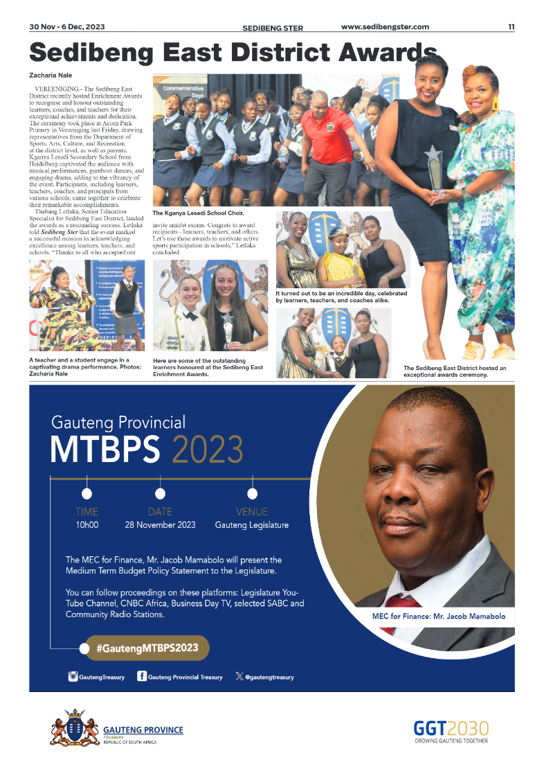 Sedibeng ster 30 Nov – 6 Dec, 2023 page 7
