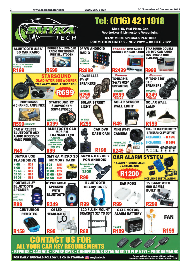 Sedibeng ster 30 November – 6 Desember 2022 page 2
