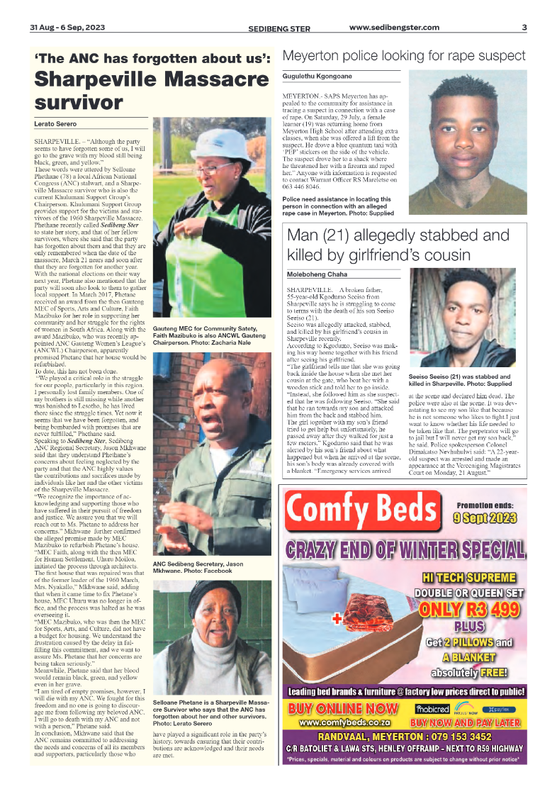 Sedibeng ster 31 Aug – 6 Sep, 2023 page 3