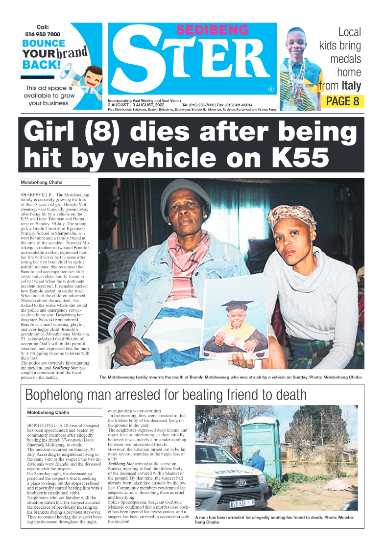 Sedibeng ster 3 August – 9 August, 2023 page 1