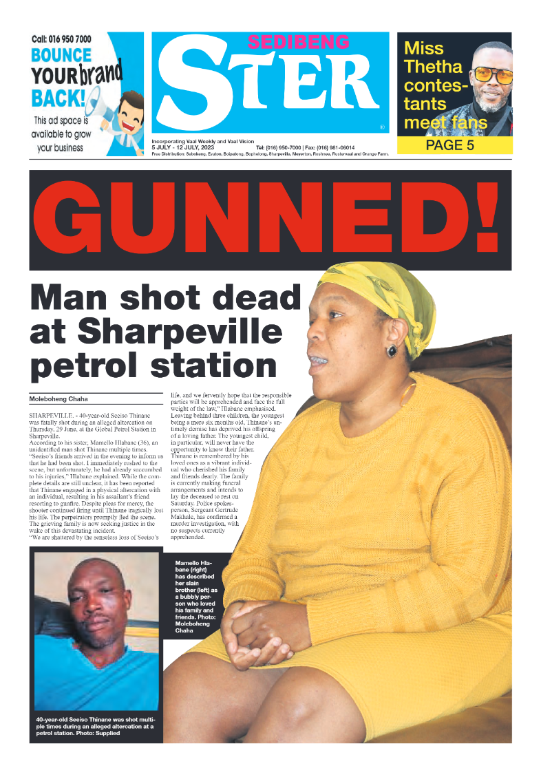 Sedibeng ster 5 July – 12 July, 2023 page 1