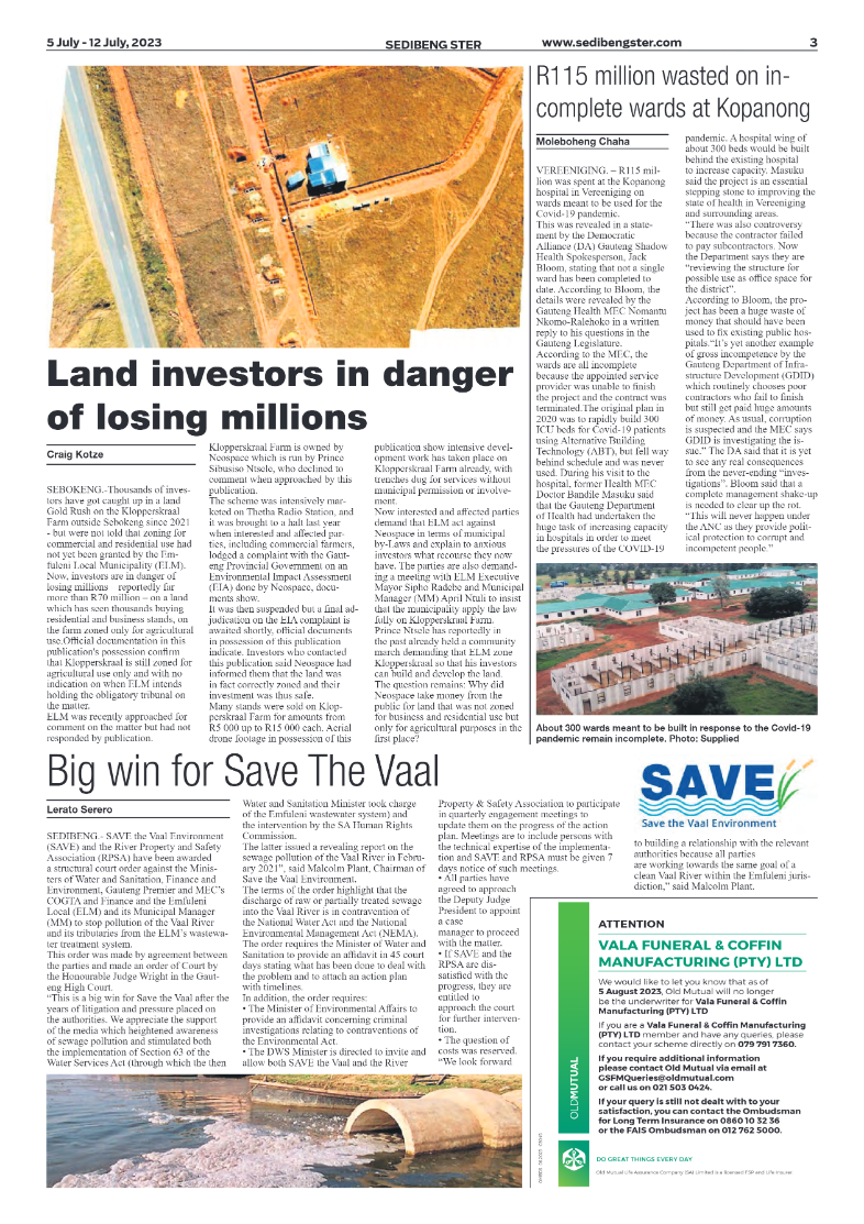 Sedibeng ster 5 July – 12 July, 2023 page 3