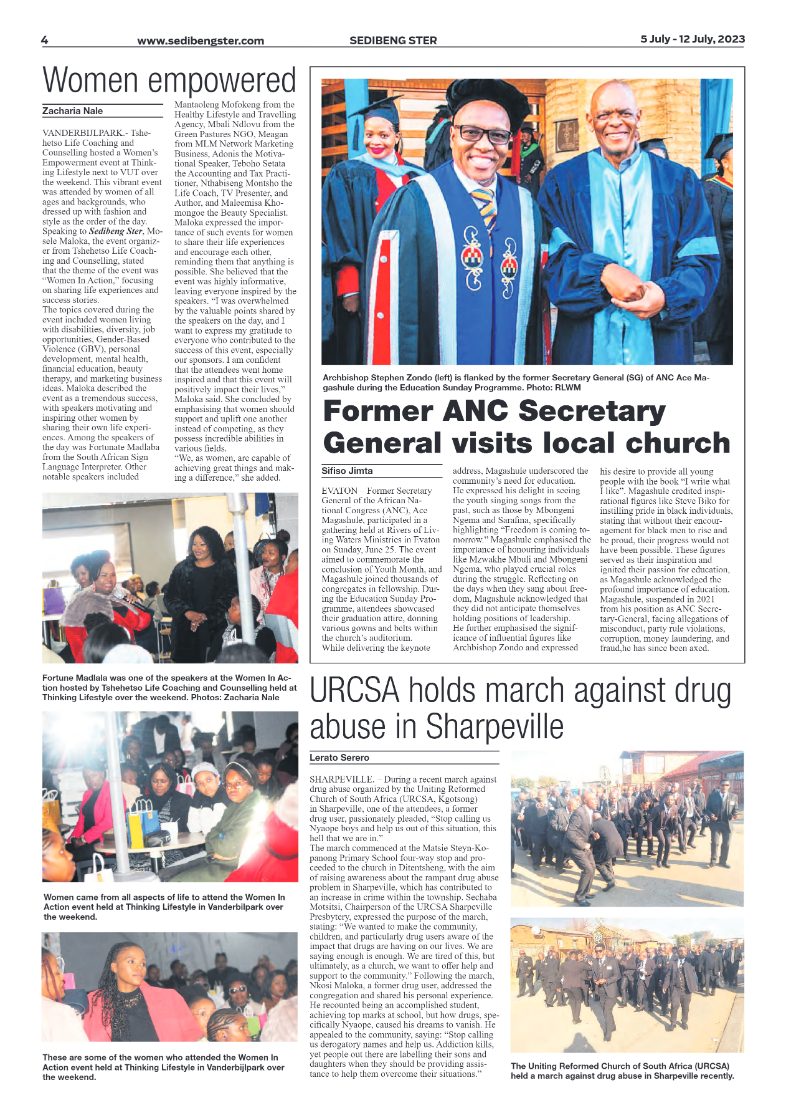 Sedibeng ster 5 July – 12 July, 2023 page 4