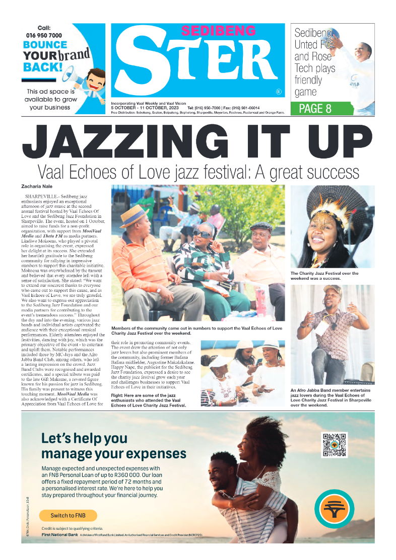 Sedibeng ster 5 October – 11 October, 2023 page 1