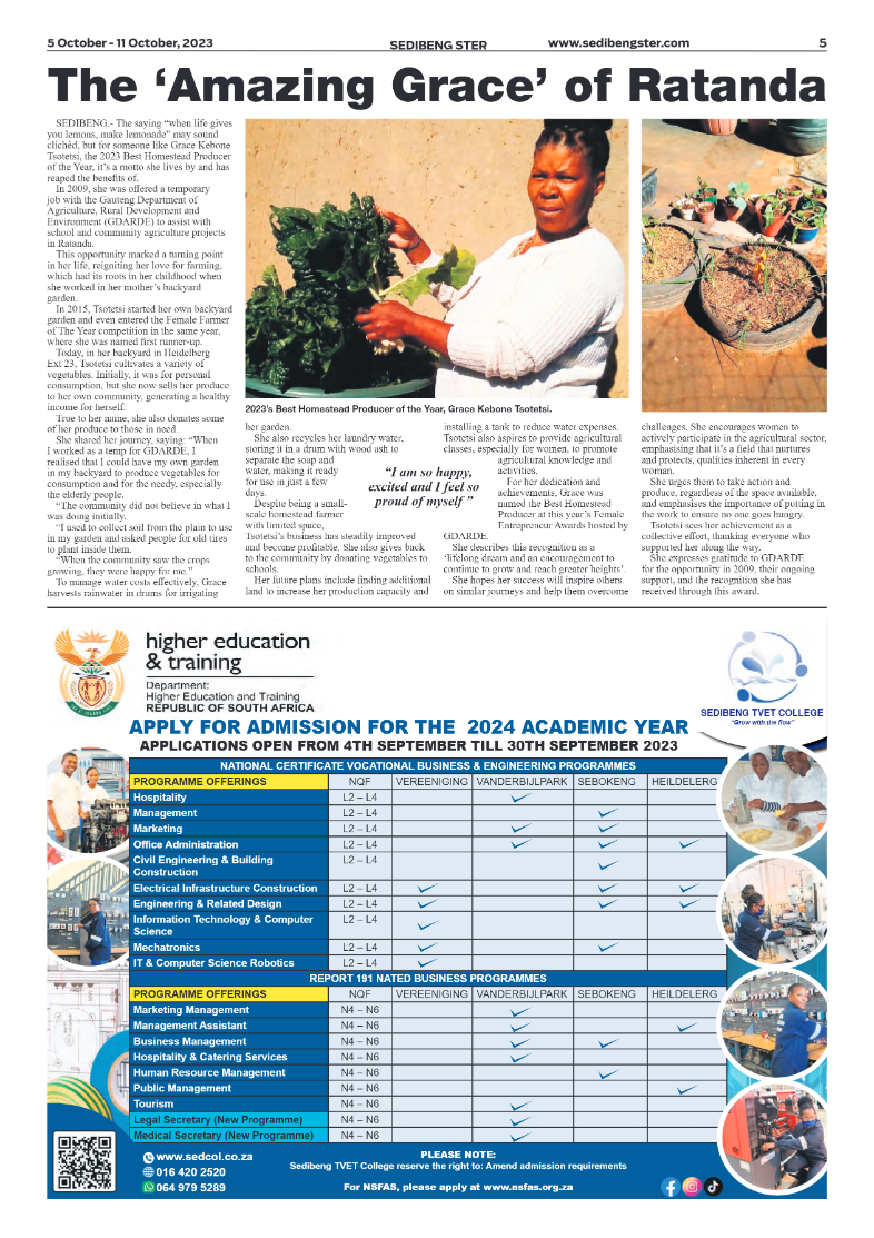 Sedibeng ster 5 October – 11 October, 2023 page 5