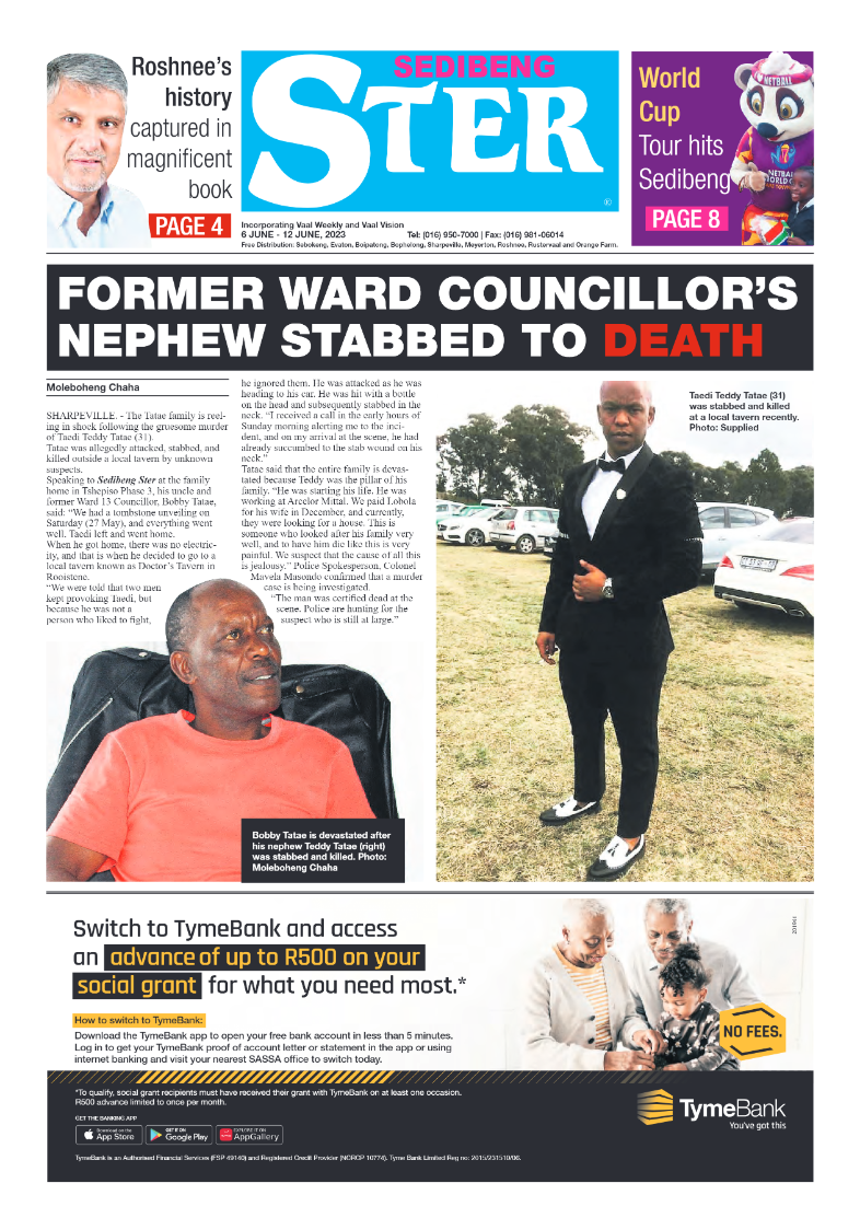Sedibeng ster 6 June – 12 June, 2023 page 1