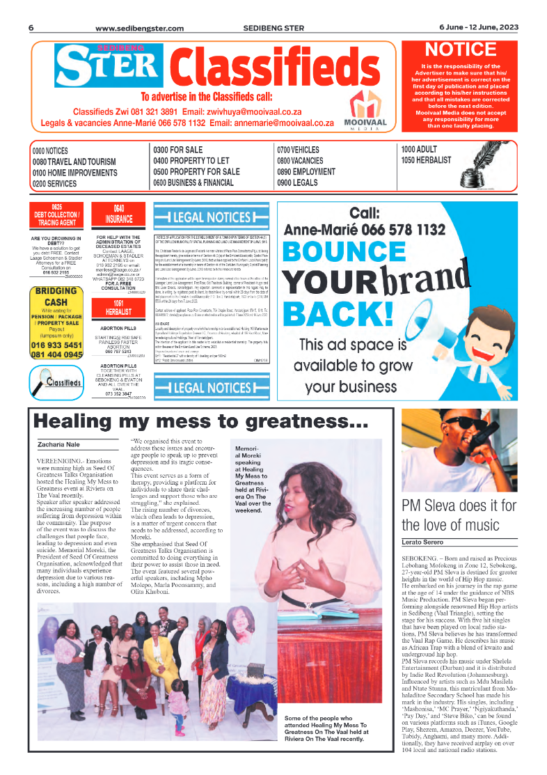 Sedibeng ster 6 June – 12 June, 2023 page 6