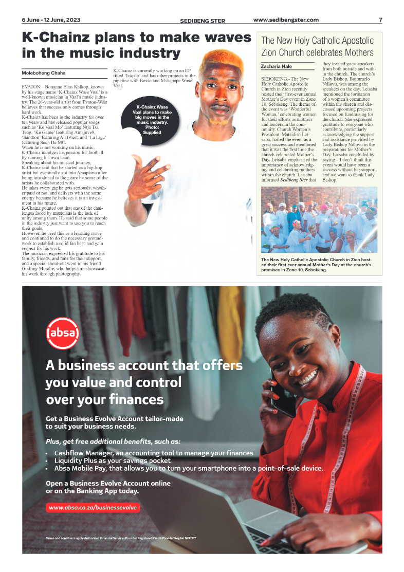 Sedibeng ster 6 June – 12 June, 2023 page 7