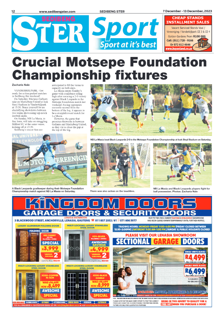Sedibeng ster 7 December – 13 December, 2023 page 12