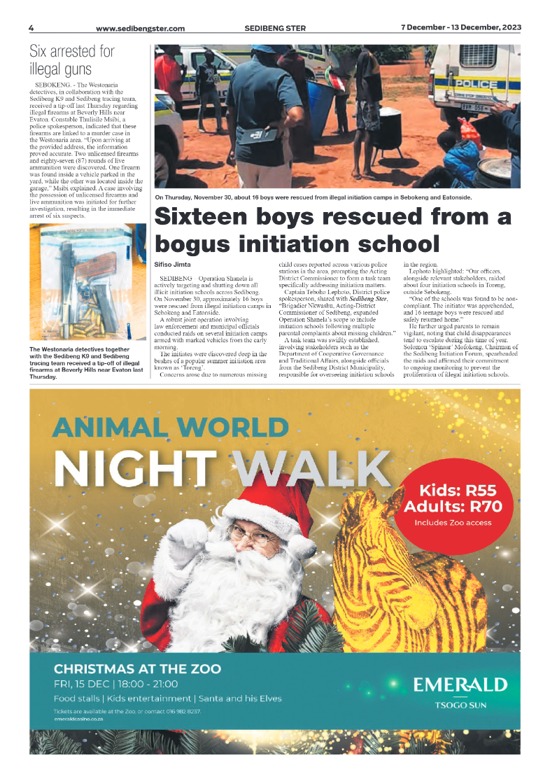 Sedibeng ster 7 December – 13 December, 2023 page 4